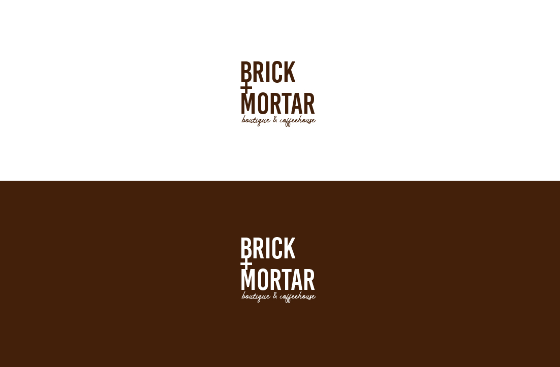 Logo Design by GLDesigns for Brick + Mortar boutique and coffeehouse | Design #19613998
