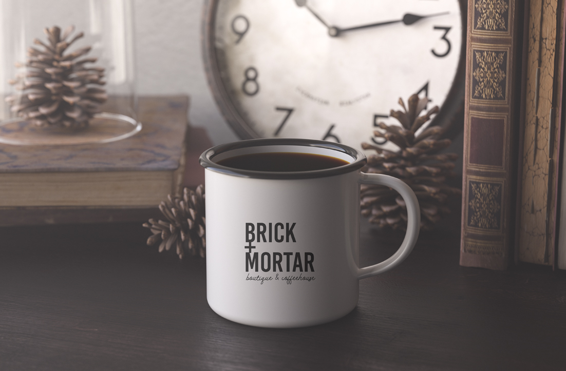 Logo Design by GLDesigns for Brick + Mortar boutique and coffeehouse | Design #19613999