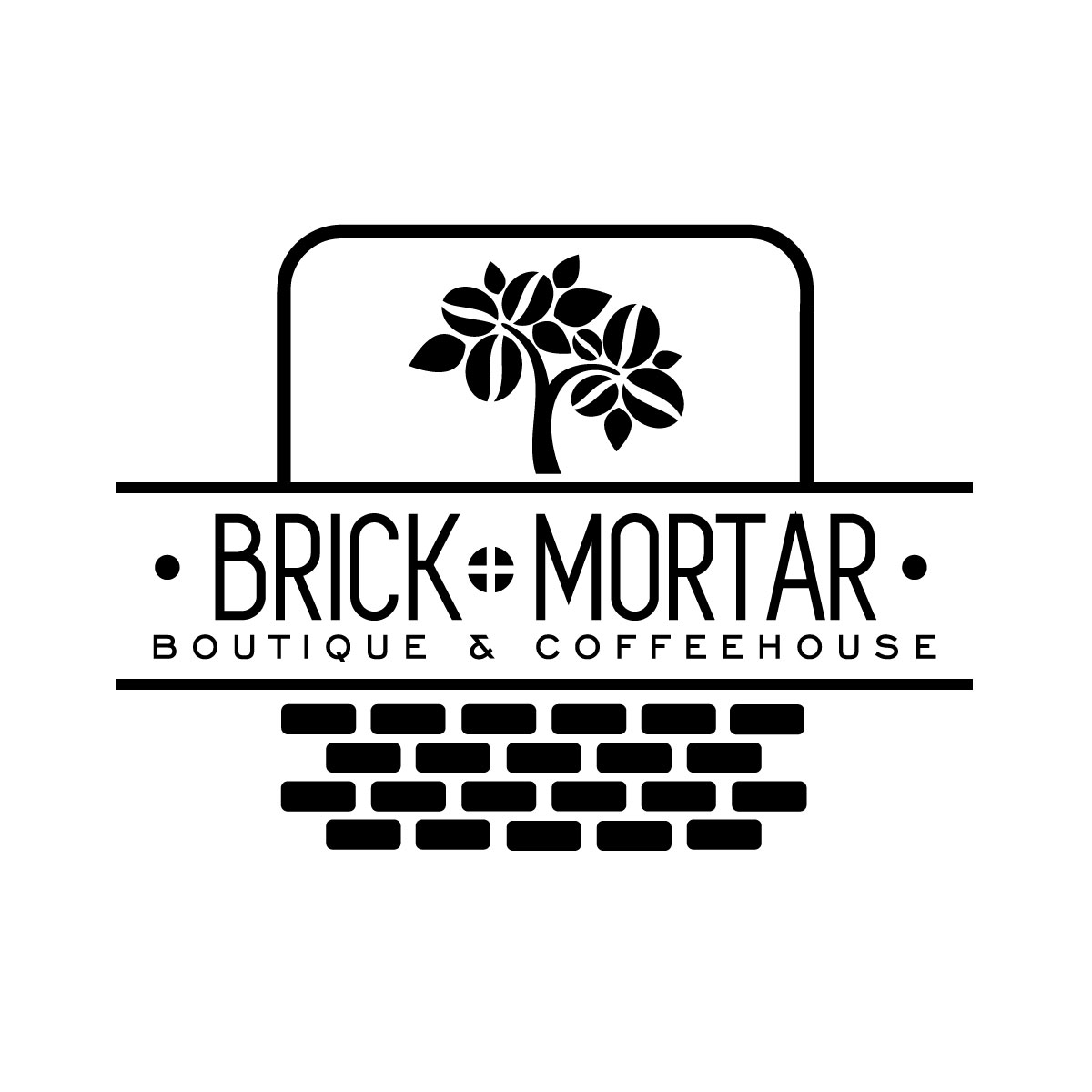 Logo Design by michellefrances for Brick + Mortar boutique and coffeehouse | Design #19615864