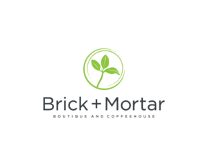 Logo Design by Atec for Brick + Mortar boutique and coffeehouse | Design: #19621351