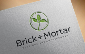 Logo Design by Atec for Brick + Mortar boutique and coffeehouse | Design: #19621367