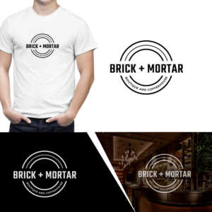 Logo Design by ecorokerz for Brick + Mortar boutique and coffeehouse | Design: #19616622