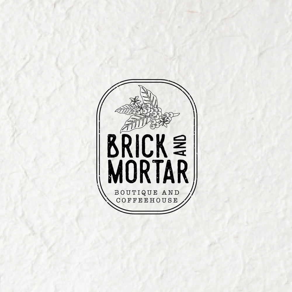 Logo Design by Kreative Fingers for Brick + Mortar boutique and coffeehouse | Design: #19618818