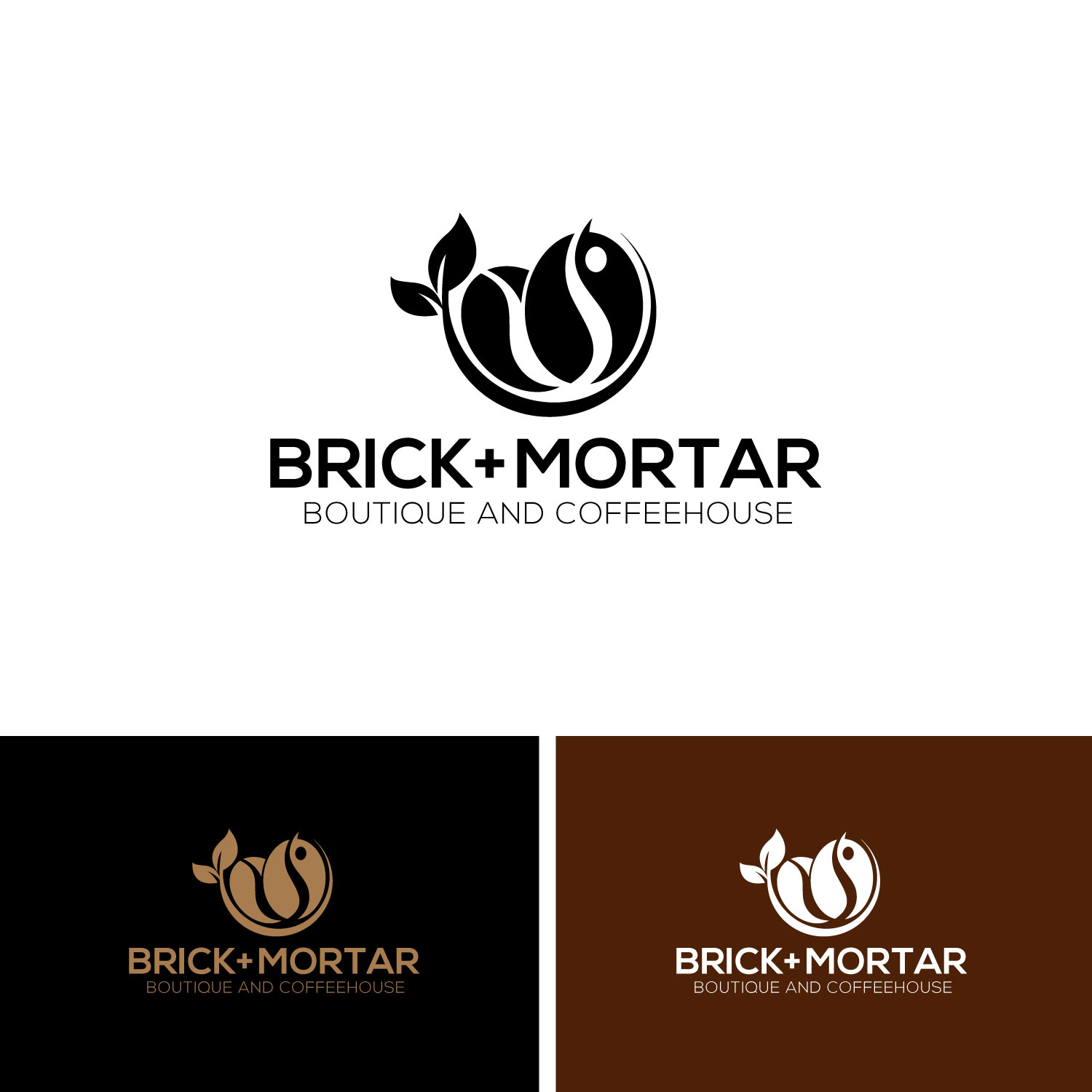 Logo Design by e-graphics for Brick + Mortar boutique and coffeehouse | Design #19622339