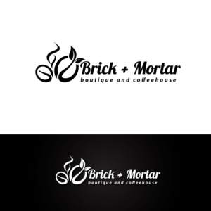 Logo Design by e-graphics for Brick + Mortar boutique and coffeehouse | Design: #19622340
