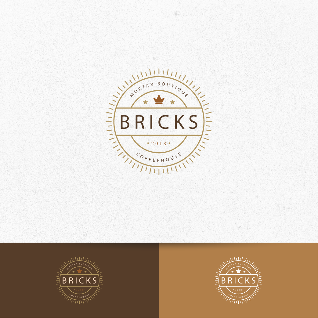 Logo Design by Agnnnny for Brick + Mortar boutique and coffeehouse | Design #19621219