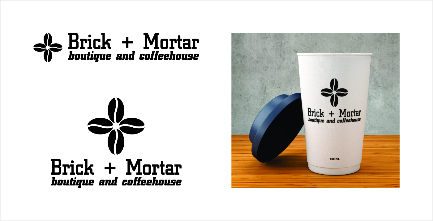 Design de Logo par Almaz_Oken pour Brick + Mortar boutique and coffeehouse | Design #19621286