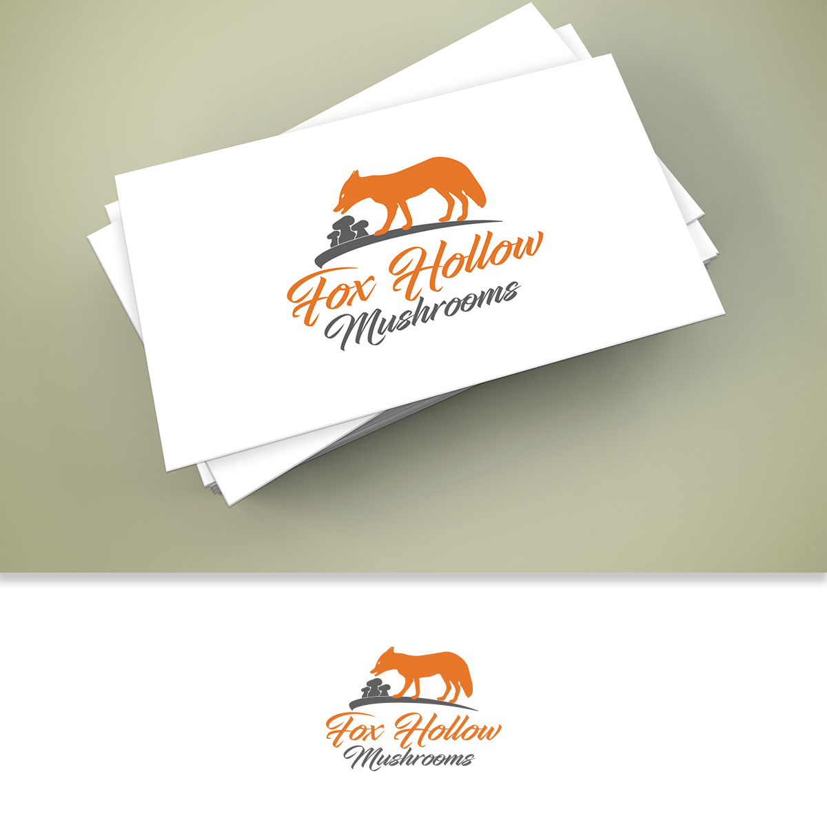 Logo Design by ClearDesign for Fox Hollow Mushrooms | Design #19650424