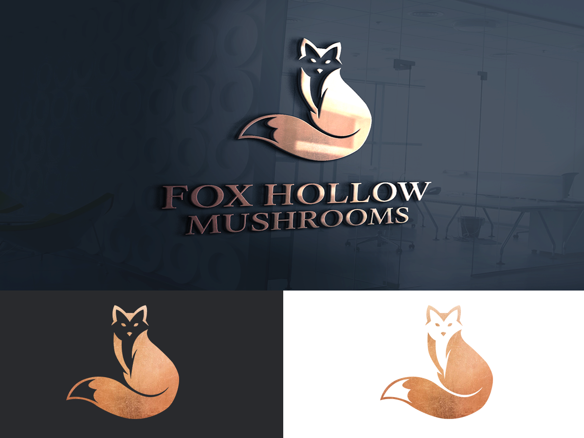 Logo Design by Molton for Fox Hollow Mushrooms | Design #19644142