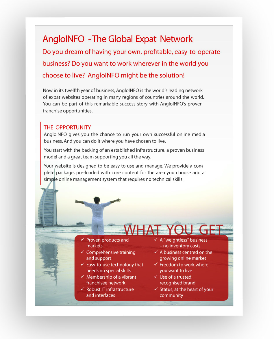 Brochure Design by DAStudioDesigns for AngloINFO | Design #682404