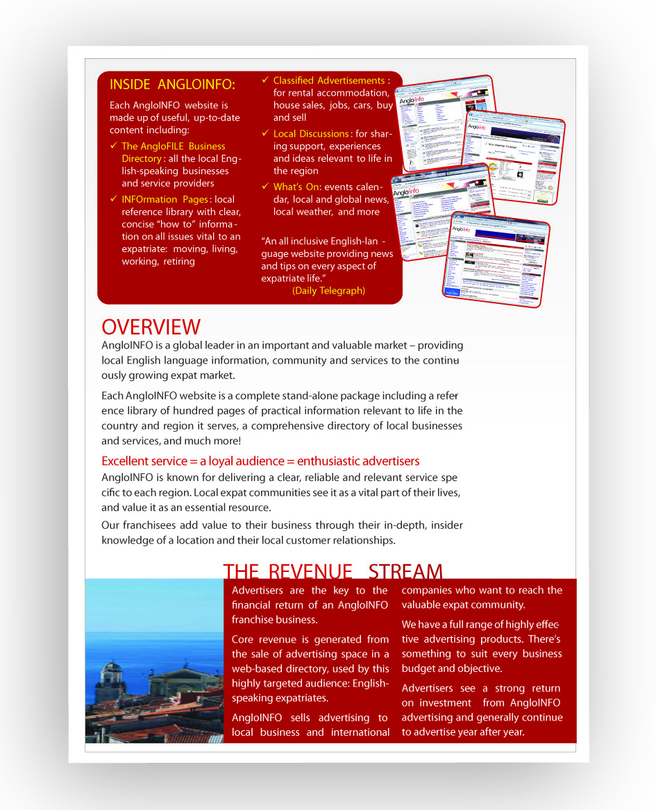 Brochure Design by DAStudioDesigns for AngloINFO | Design #682406