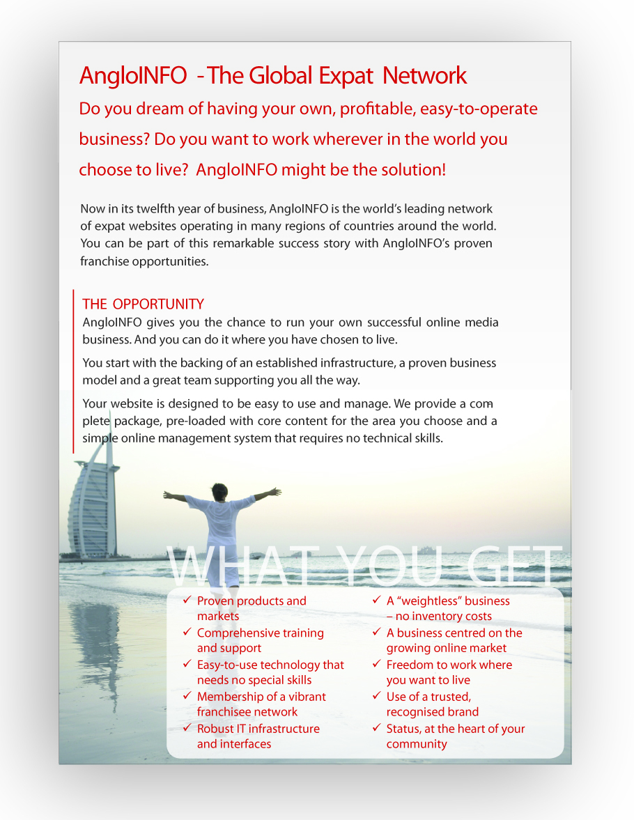 Brochure Design by DAStudioDesigns for AngloINFO | Design #688299