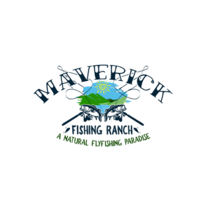 the ranch is a natural flyfishing paradise.  need to capture that theme.  The name Maverick is iconic and the fishing is wild and prolific. | Logo Design by at-as