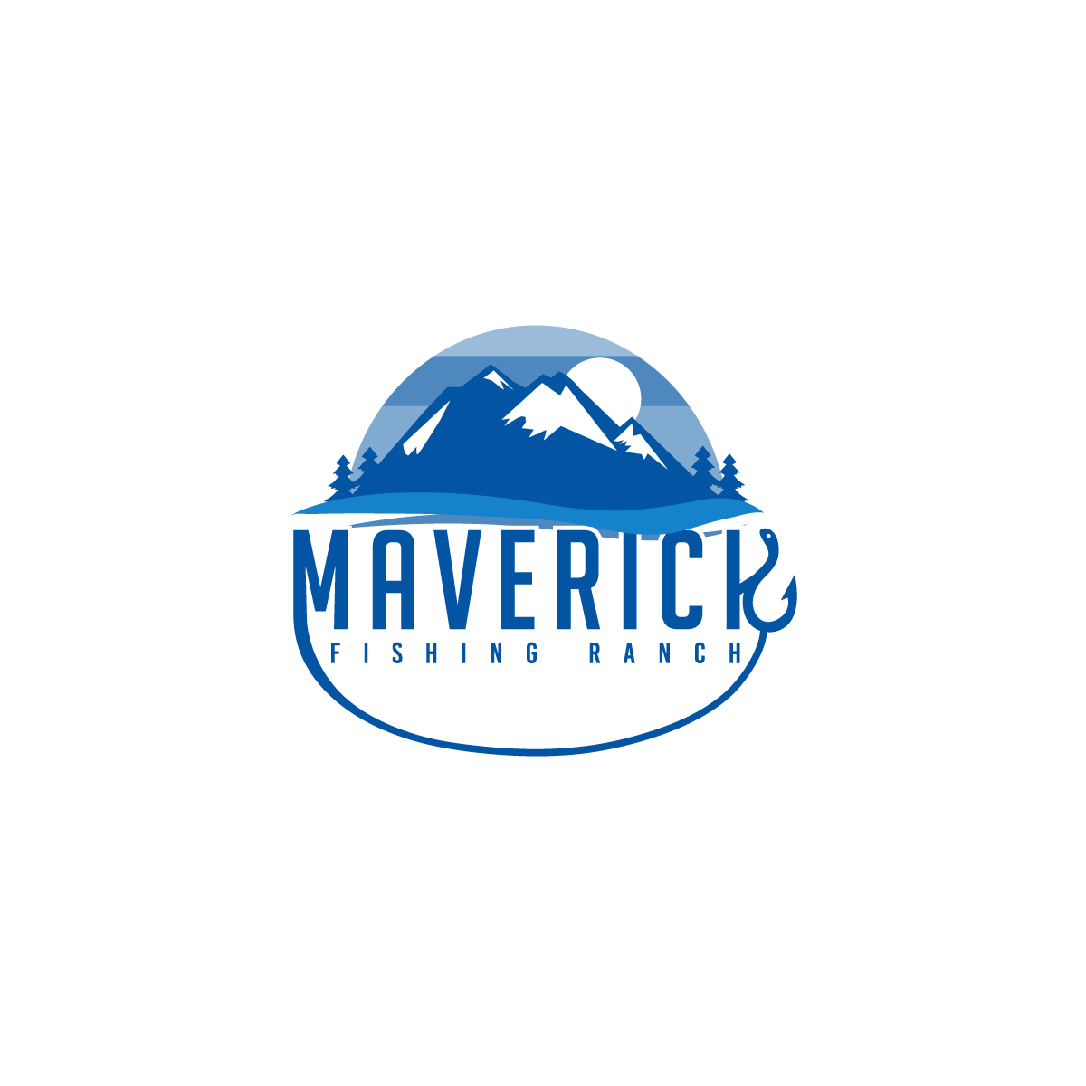 Logo Design by **INCREDIBLEDESIGNERS** for Maverick Fishing Ranch | Design #19597632