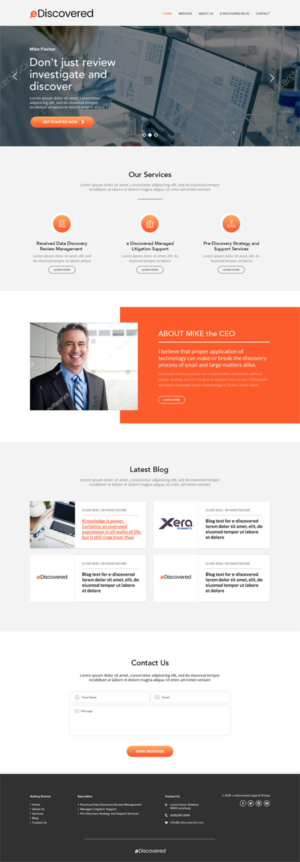 Litigation Support Company Needing new Simple Web Design | Web Design by AVROM