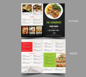 Diseño de Menú por SAI DESIGNS para The Sombrero Food Truck | Diseño: #19674791