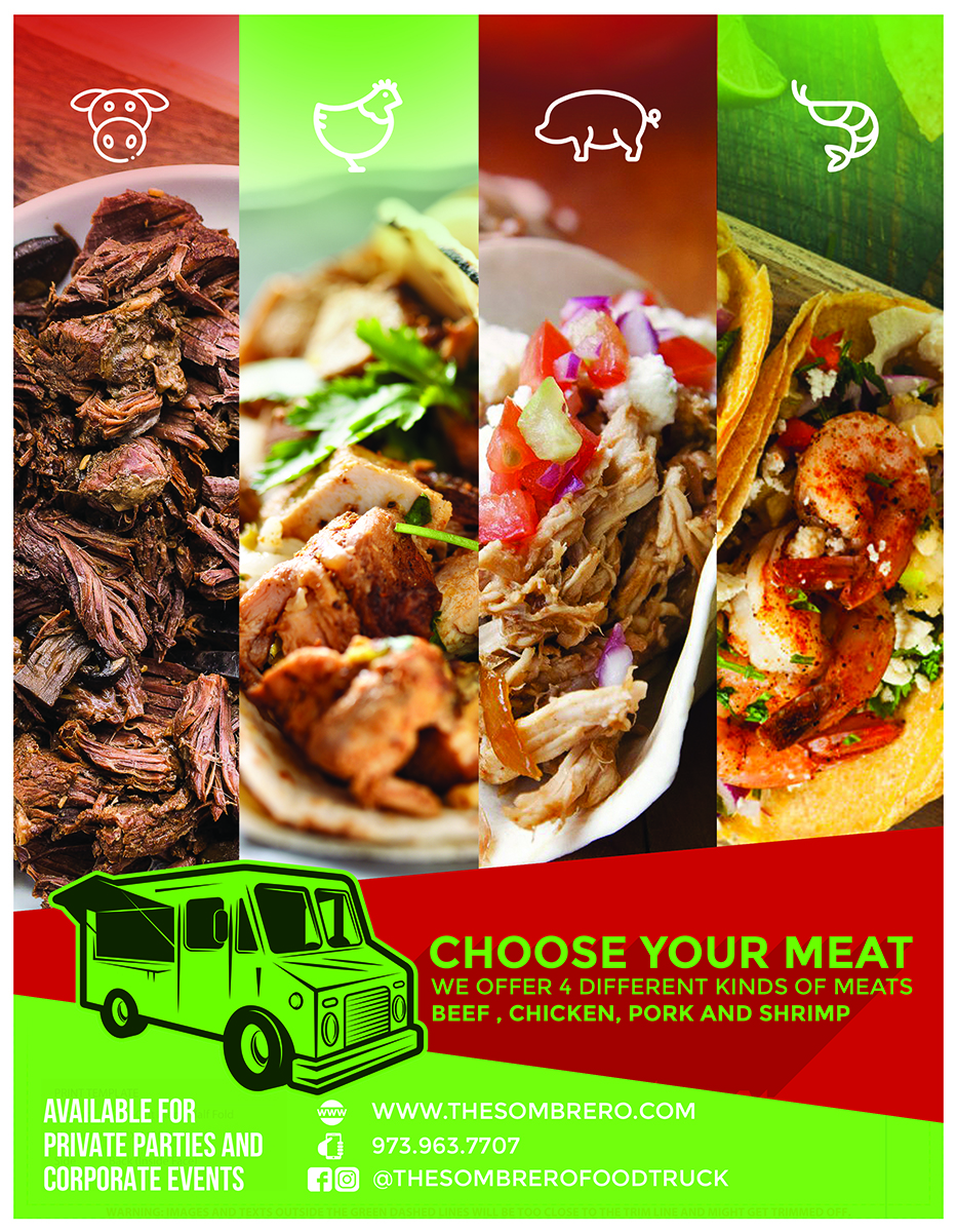 Menu Design by mrmrnjr for The Sombrero Food Truck | Design #19713015