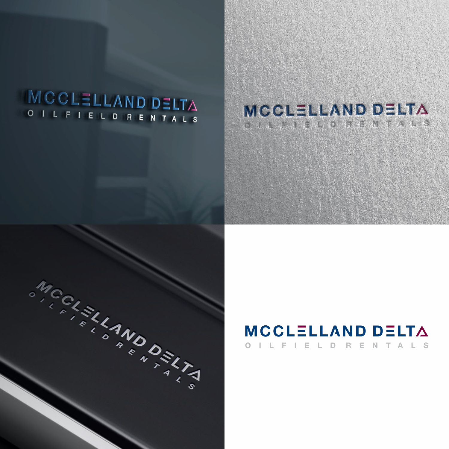 Bold, Serious Logo Design for McClelland Delta Oilfield Rentals by