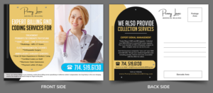 Occupational Medical Billing and Coding Business needs Postcard | Postcard Design by SAI DESIGNS
