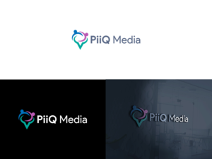 PiiQ Media | Logo Design by Slant Line Media