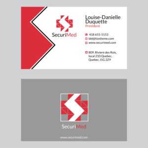 Business Card Design by ahsansdk for SECURIMED | Design: #19744973
