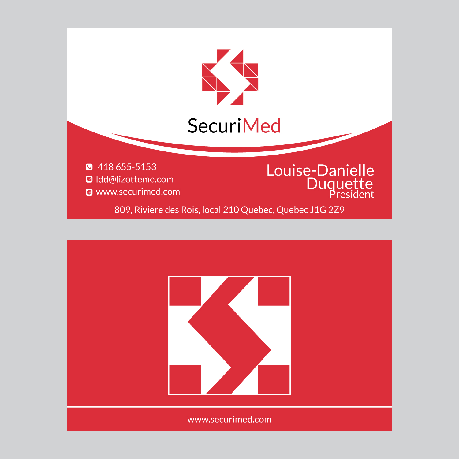 Business Card Design by ahsansdk for SECURIMED | Design #19744982