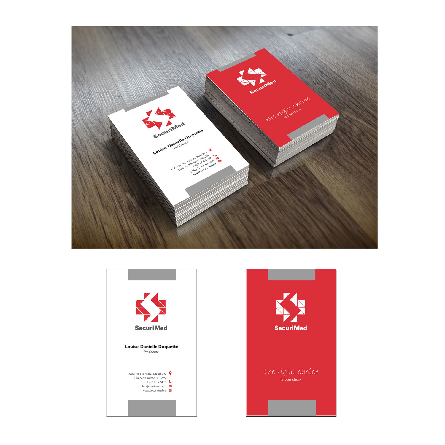 Business Card Design by lyndon for SECURIMED | Design #19718213