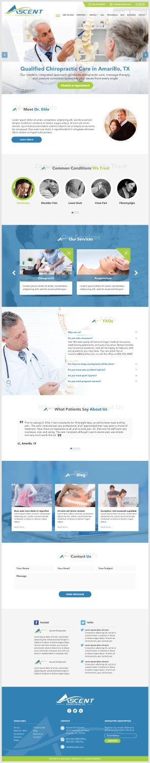 Ascent Chiropractic, achieve your health goals, get better each day one step at a time | Diseño Web por -Marc-
