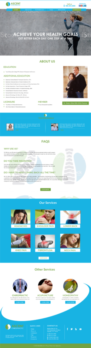 Ascent Chiropractic, achieve your health goals, get better each day one step at a time | Diseño Web por chandrayaan.creative