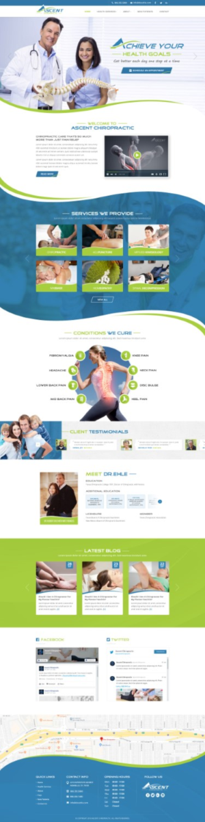 Ascent Chiropractic, achieve your health goals, get better each day one step at a time | Diseño Web por Reimagine