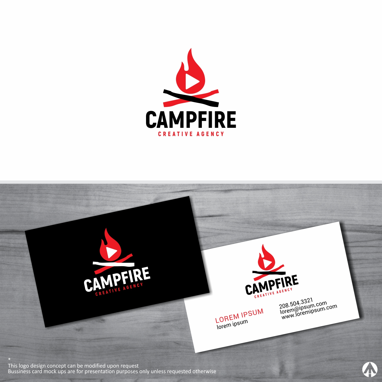Logo Design by MBARO for Campfire creative | Design #19626381