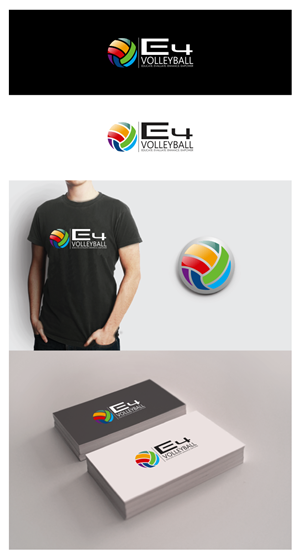 Logo Design by Monimonzy for E4 Volleyball Services | Design: #2919766