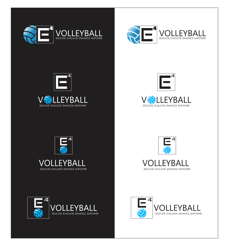 Diseño de Logo por Monimonzy para E4 Volleyball Services | Diseño #2937865