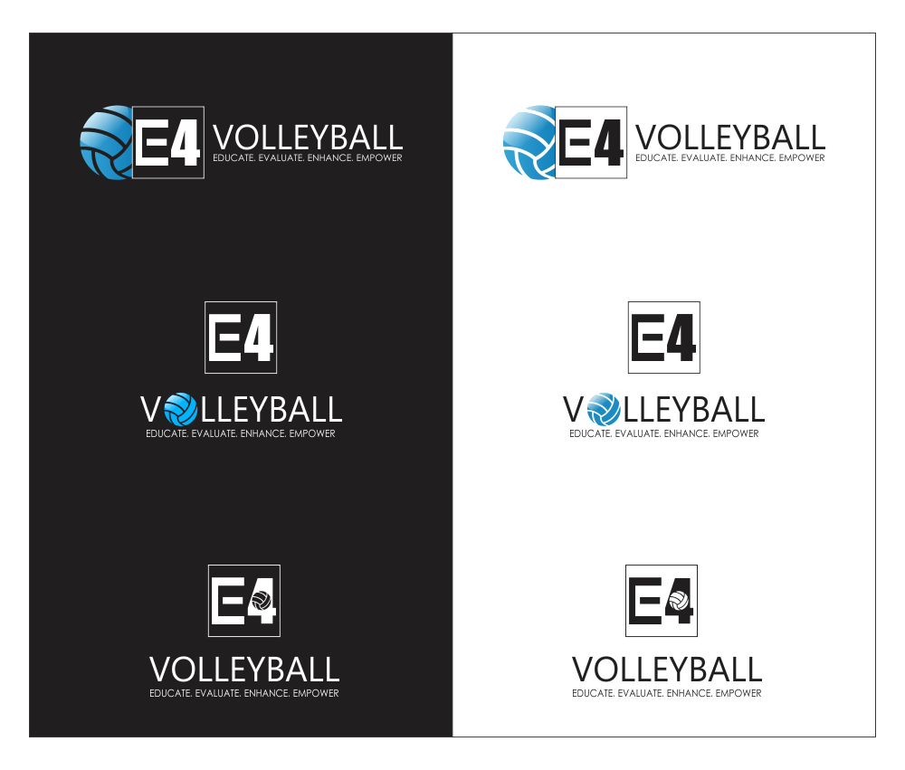 Diseño de Logo por Monimonzy para E4 Volleyball Services | Diseño #2943455