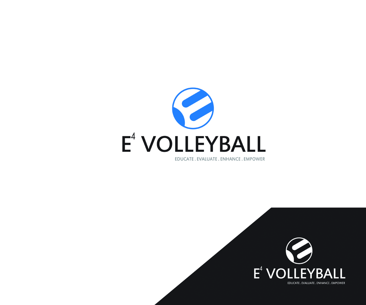 Logo Design by Birdesign for E4 Volleyball Services | Design #2899853