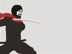 Afro Samurai Anime type of Character  | Graphic Design by Brigitte Melissa B