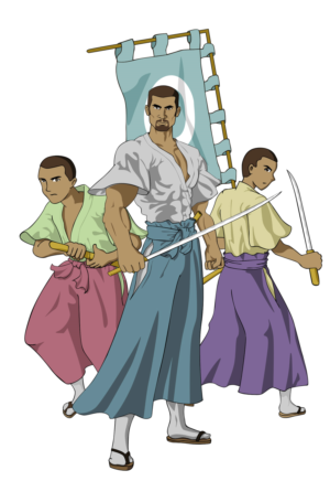 Afro Samurai Anime type of Character  | Graphic Design by Abiyoso28