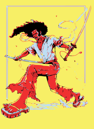 Afro Samurai Anime type of Character 