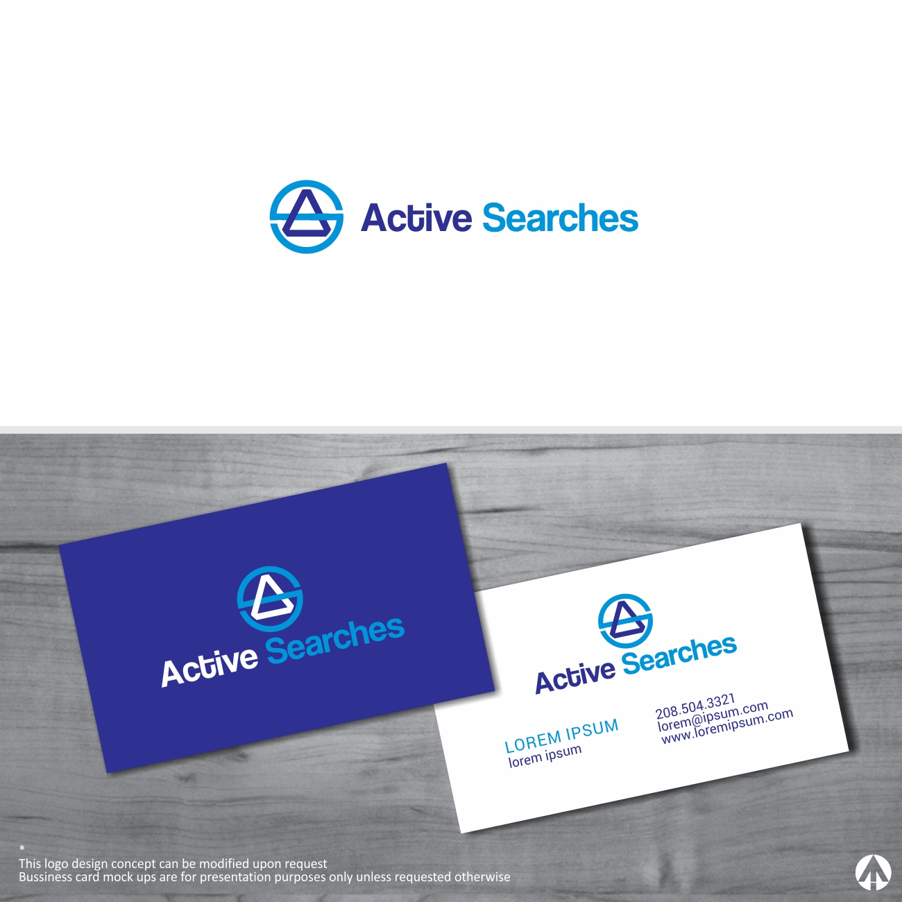 Logo Design by MBARO for Active Searches | Design #19631658