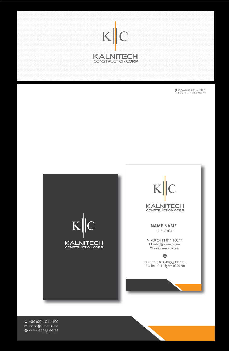 Diseño de Logo por zebronicgraphic para Kalnitech Construction Corp. | Diseño #19623096