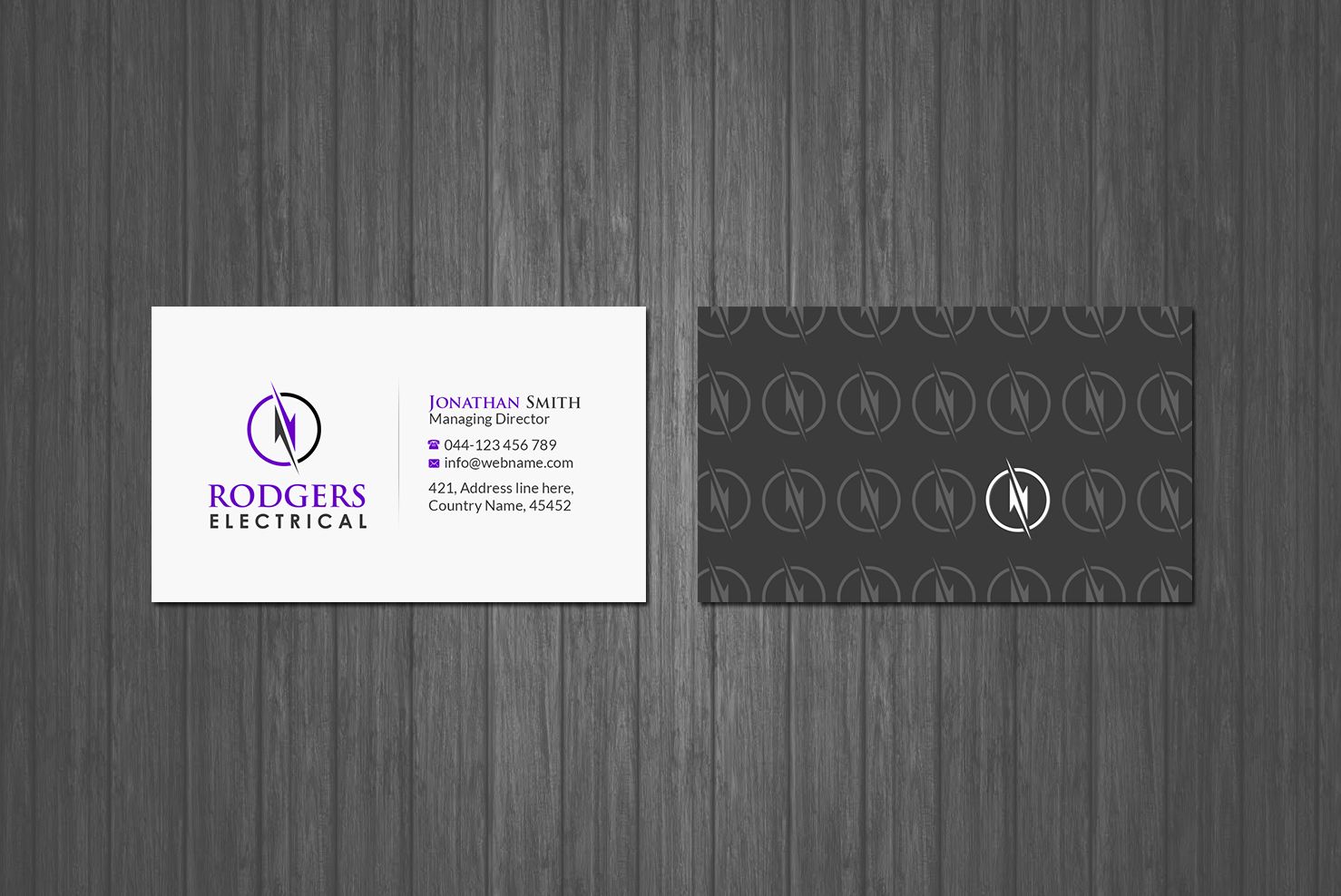 Design de Carte de Visite par Creations Box 2015 pour Rodgers Electrical | Design #19630979