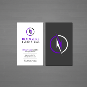 Business Card Design by Creations Box 2015 for Rodgers Electrical | Design: #19630980