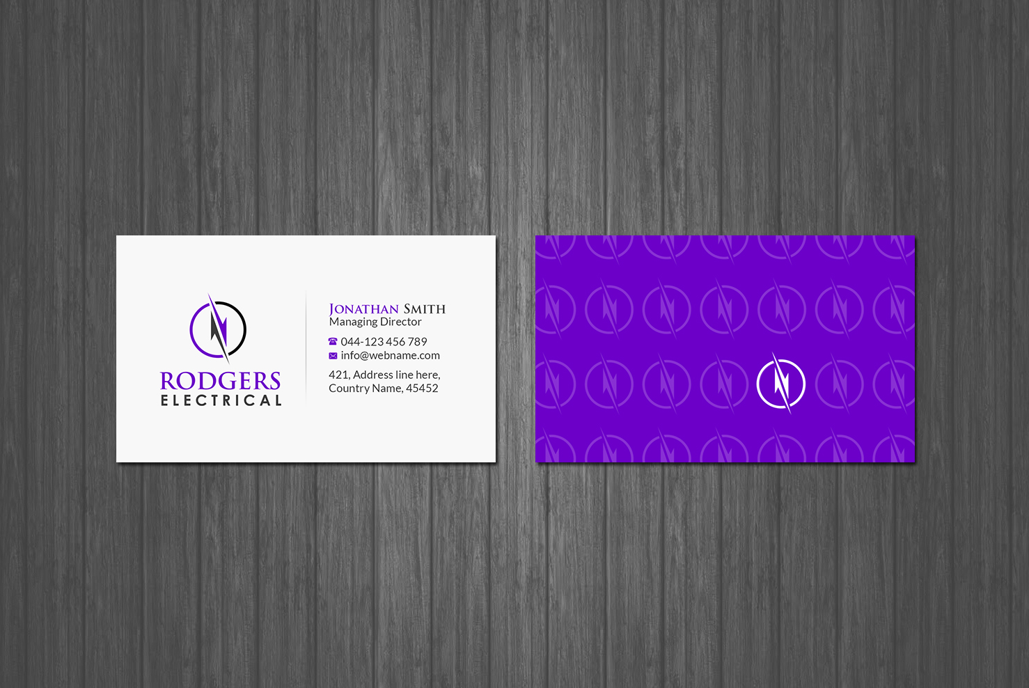 Design de Carte de Visite par Creations Box 2015 pour Rodgers Electrical | Design #19630981