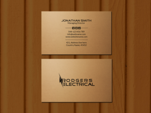 Business Card Design by Creations Box 2015 for Rodgers Electrical | Design: #19630985
