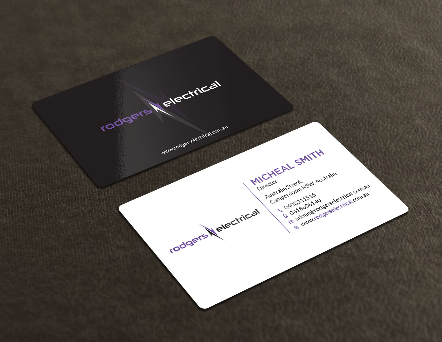 Business Card Design by Tripti Ranjan Gain for Rodgers Electrical | Design #19618583