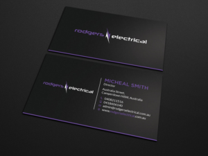 Business Card Design by Tripti Ranjan Gain for Rodgers Electrical | Design: #19618586