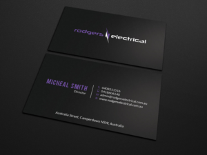 Business Card Design by Tripti Ranjan Gain for Rodgers Electrical | Design: #19618600
