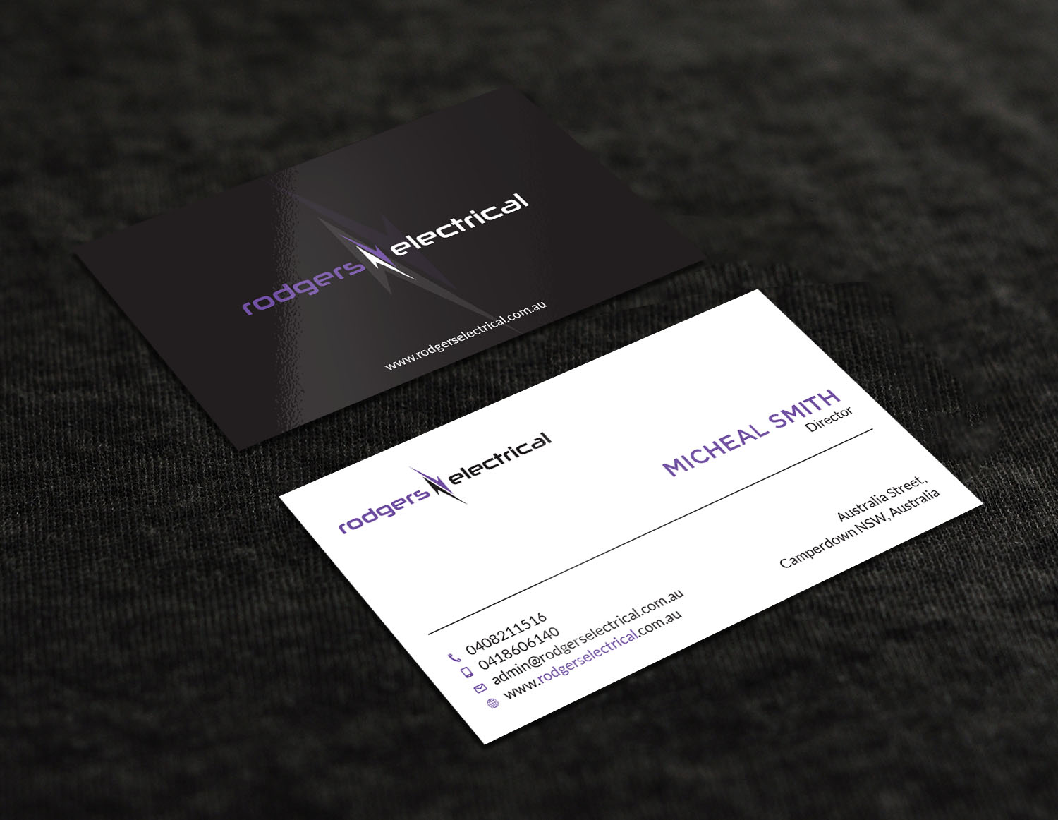 Business Card Design by Tripti Ranjan Gain for Rodgers Electrical | Design #19618611