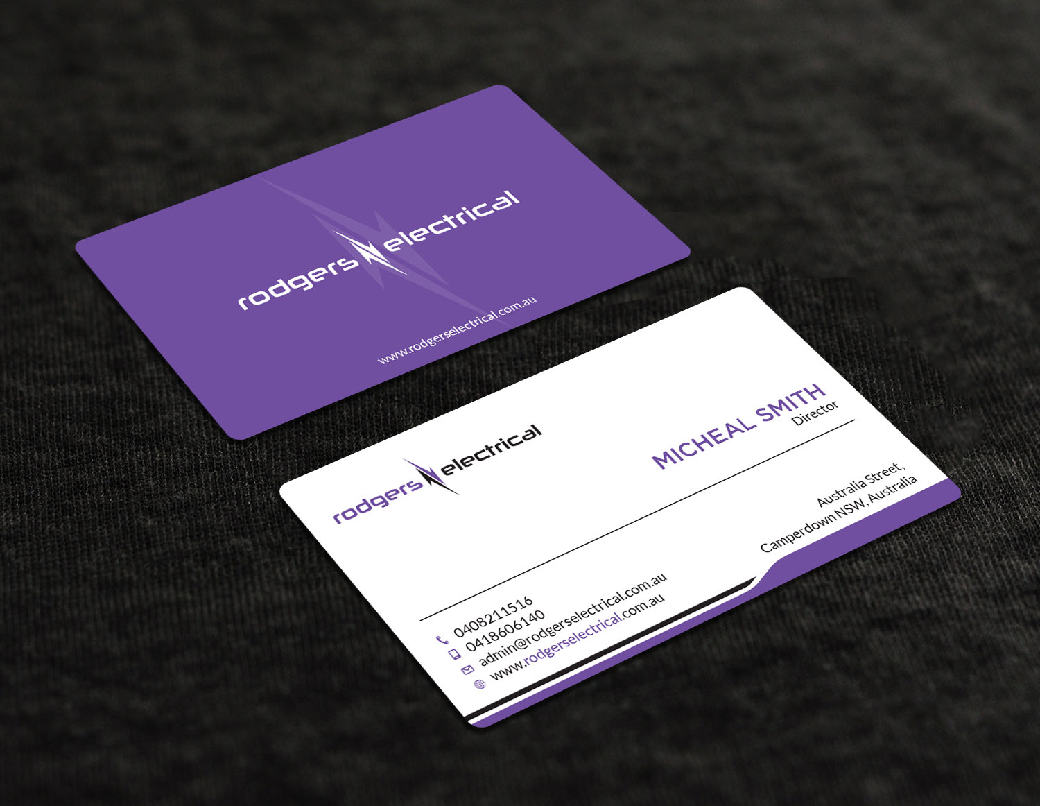 Business Card Design by Tripti Ranjan Gain for Rodgers Electrical | Design #19618613