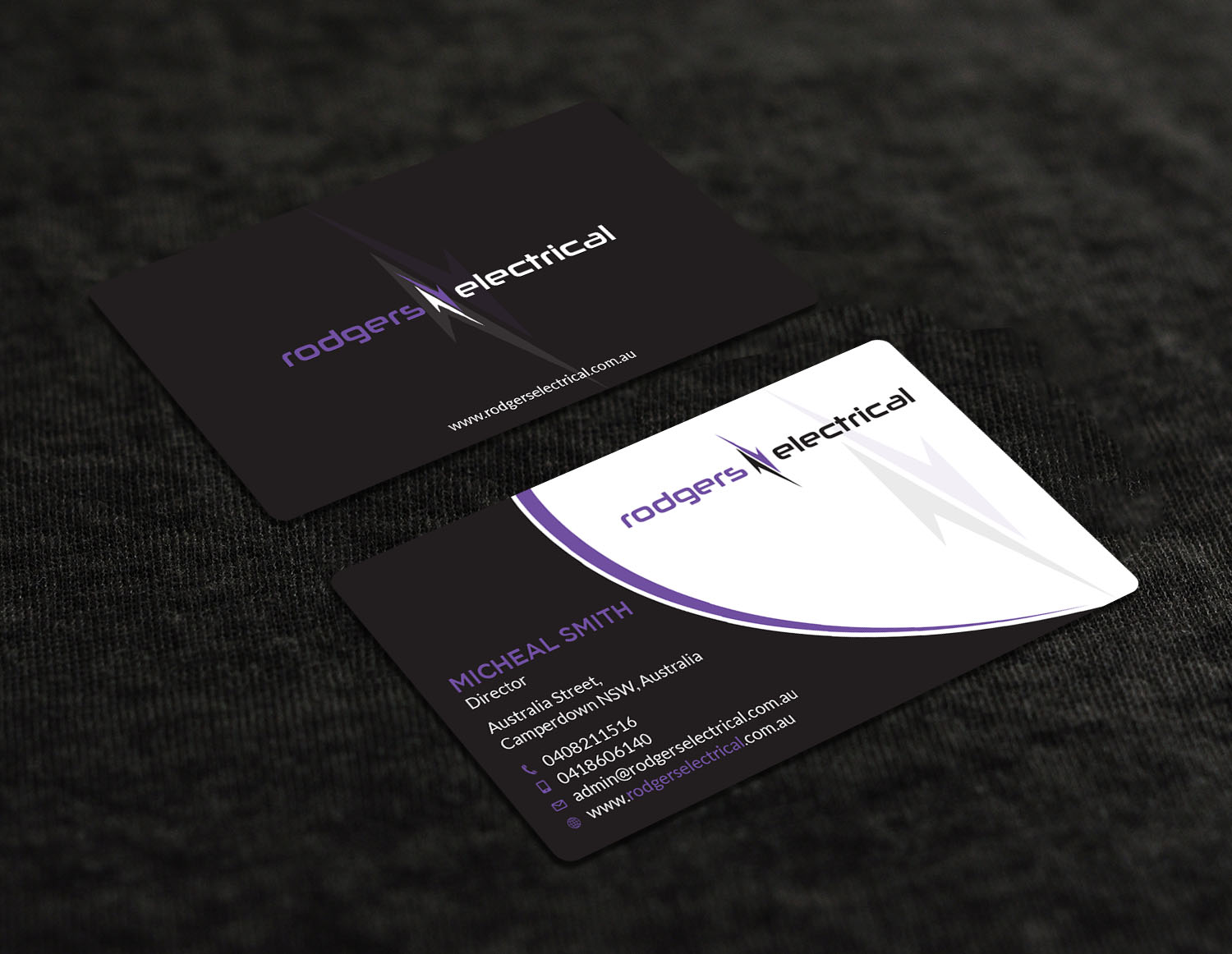 Business Card Design by Tripti Ranjan Gain for Rodgers Electrical | Design #19618617